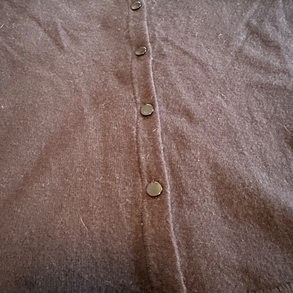 Talbots Navy Cardigan - Size Medium Petite - Picture 5 of 7